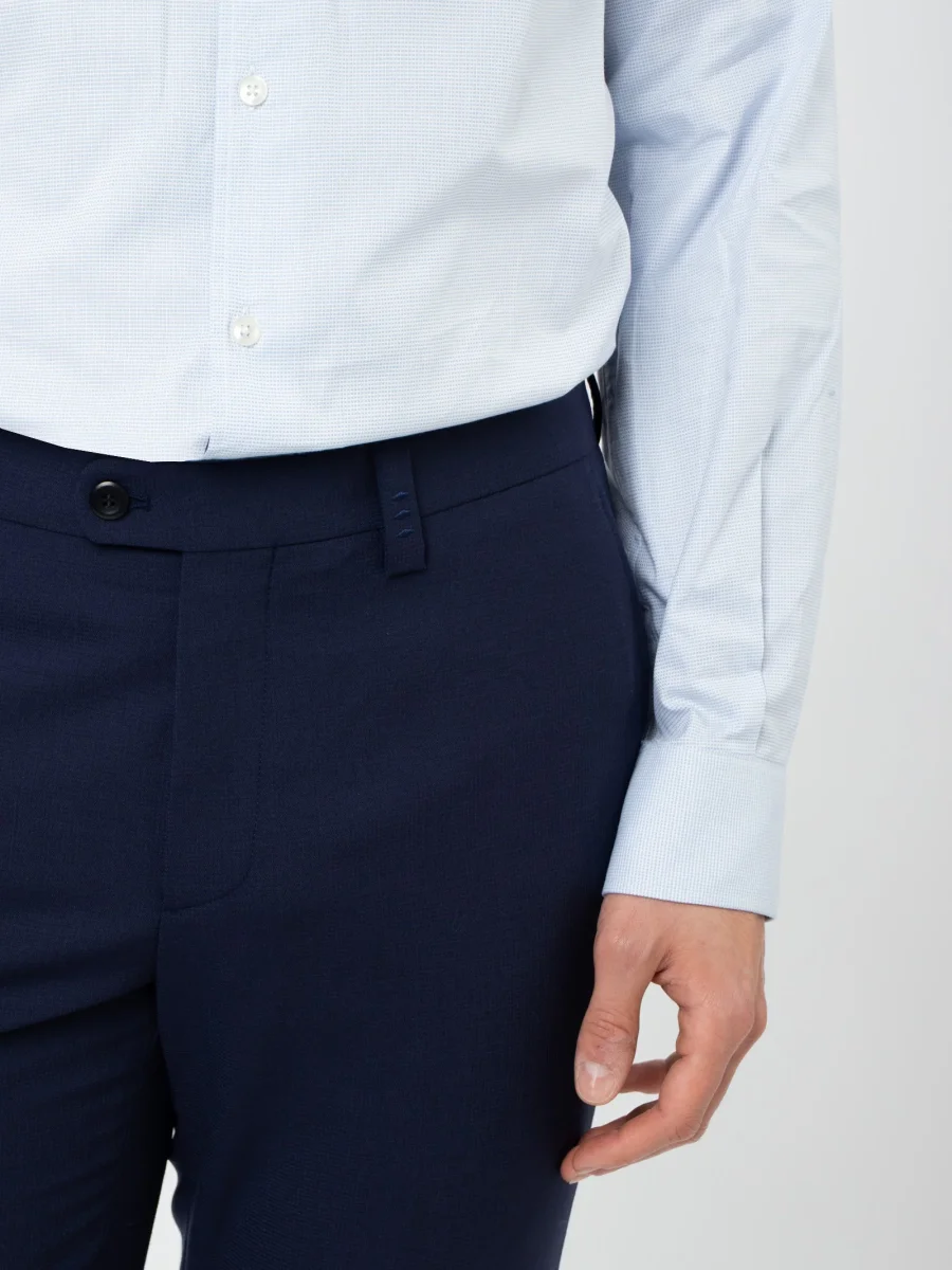 Pantalón traje lana slim fit - Imagen 4