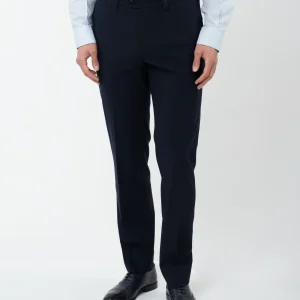 Pantalón traje lana slim fit