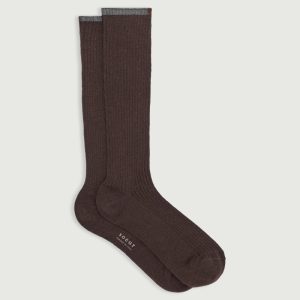 CALCETINES KAMI MARRÓN/GRIS