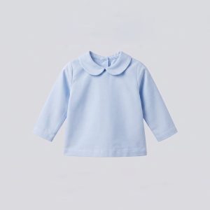 Blusa bebé oxford celeste