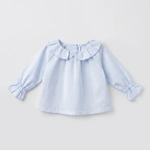 Blusa bebé celeste volante