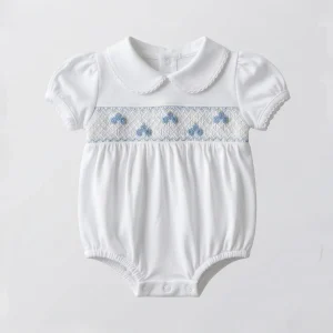 Pijama bombacho flores blanco