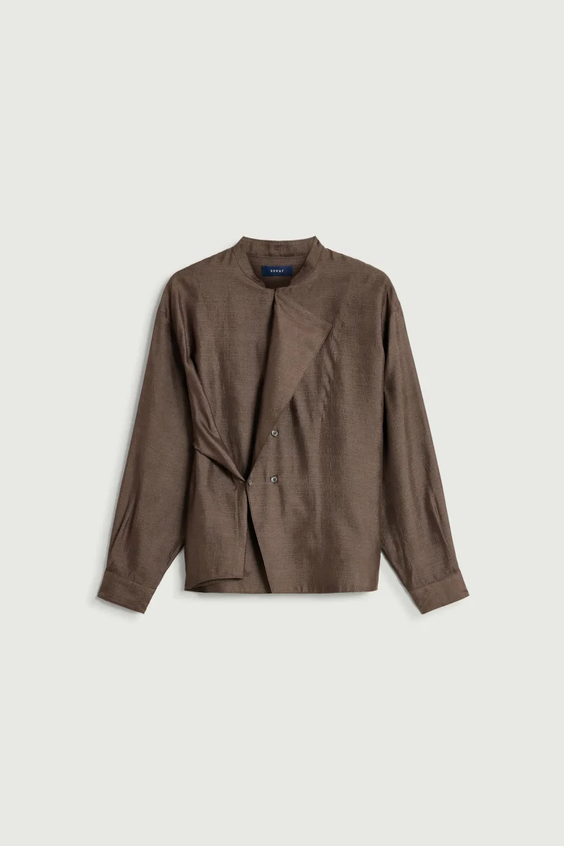 BLUSA HAMPTON MARRÓN OSCURO - Imagen 6