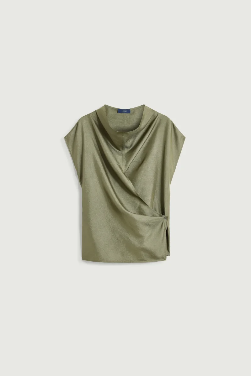 BLUSA KORA VERDE GRISÁCEO - Imagen 6
