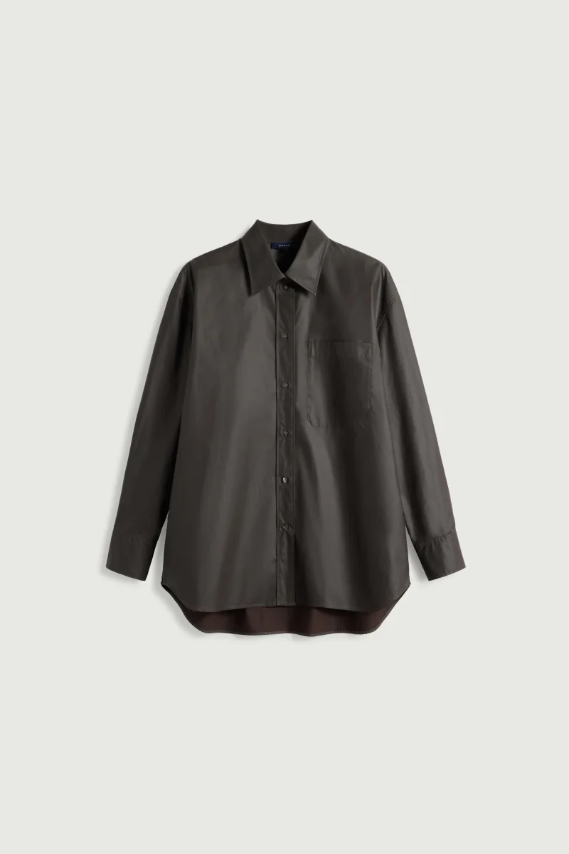 CAMISA CARLOTTA MARRÓN OSCURO - Imagen 5