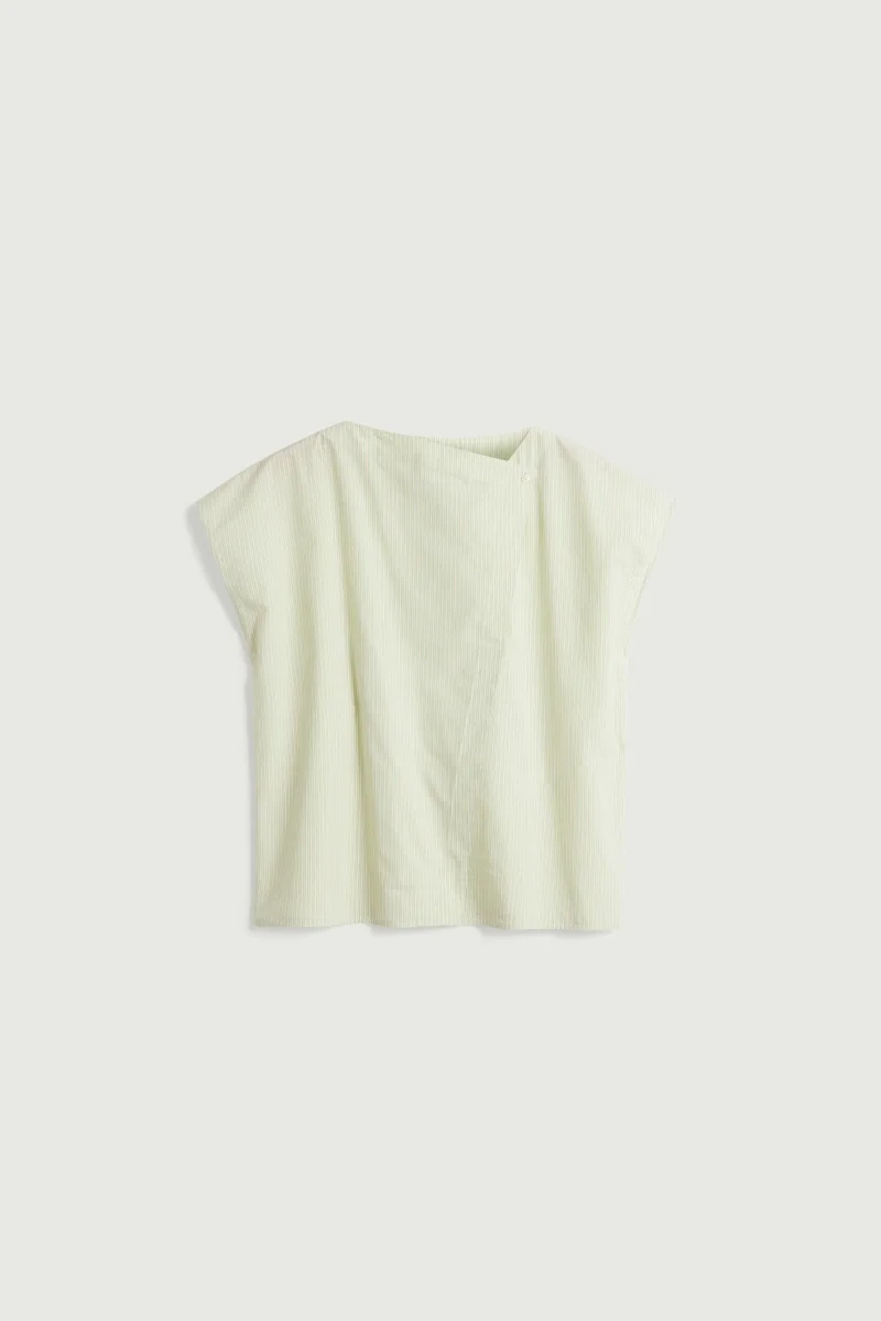 BLUSA LORENA VERDE/CRUDO - Imagen 7