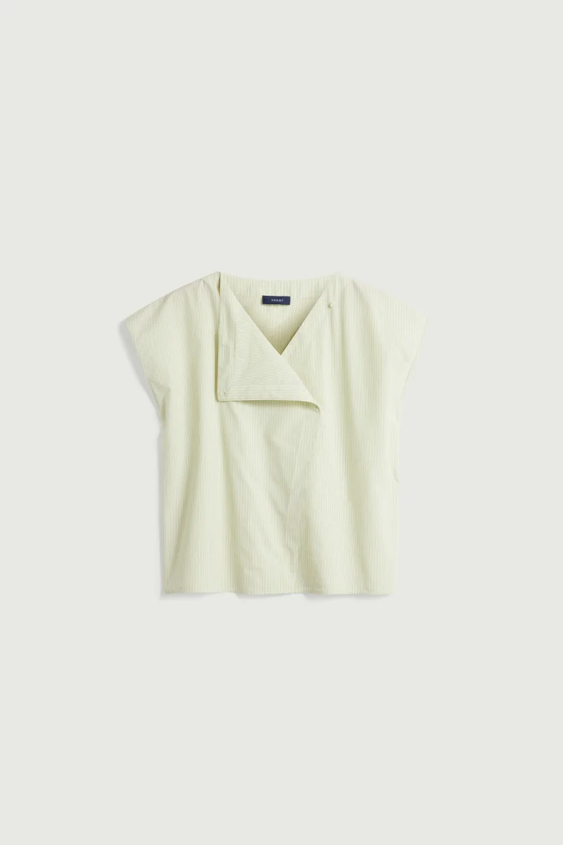 BLUSA LORENA VERDE/CRUDO - Imagen 8