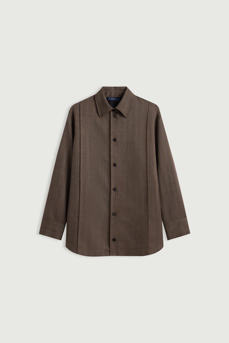 CAMISA LISBONNE MARRÓN/MALVA - Imagen 7
