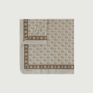 PAÑUELO CLASSIQUE ALGODÓN MARRÓN/GRIS