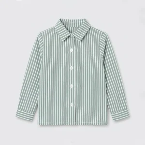 Camisa oxford rayas verdes