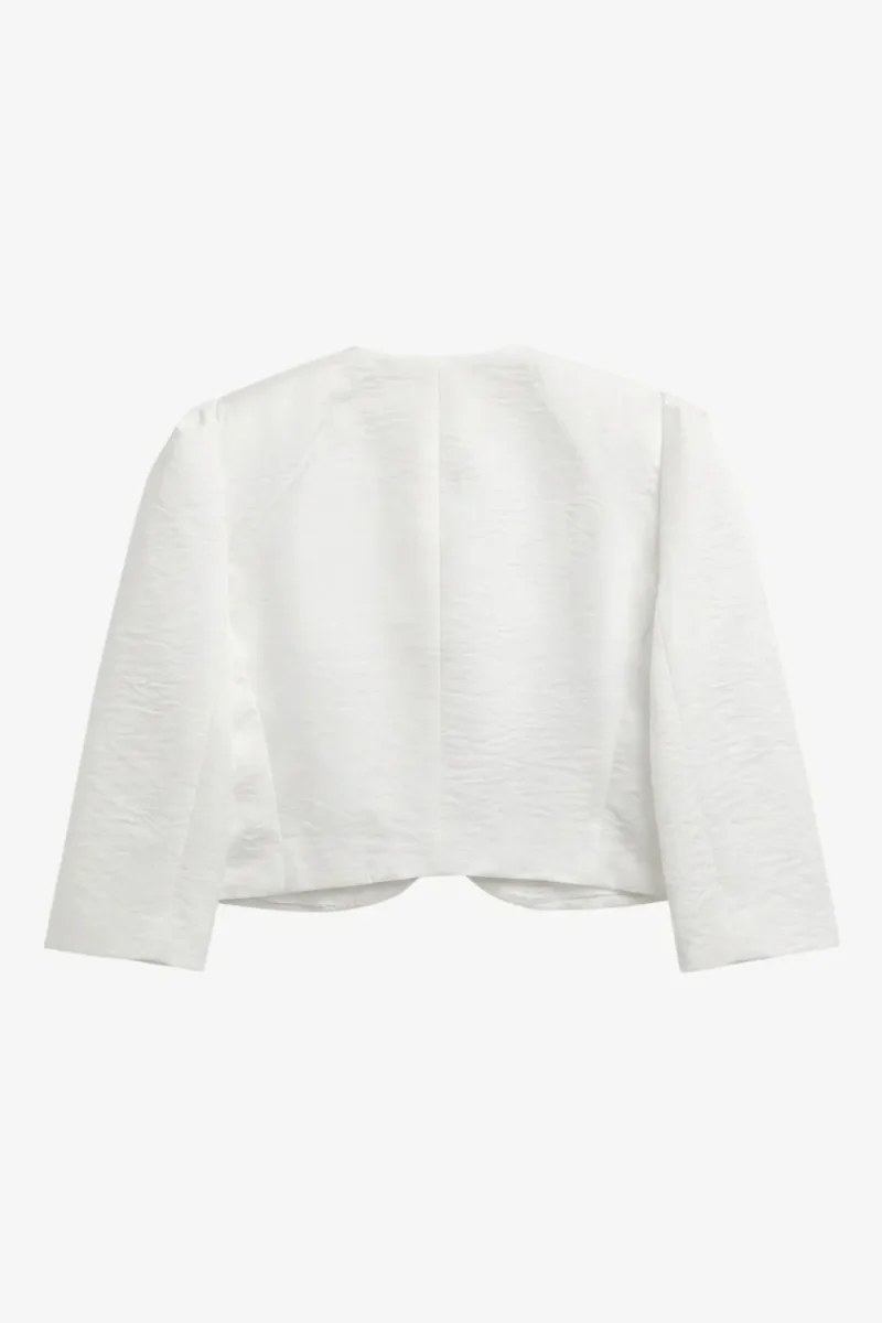 Blazer cropped botones textura - Imagen 8