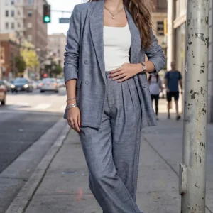 Blazer fit oversized lino