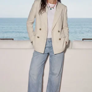 Blazer rayas botones