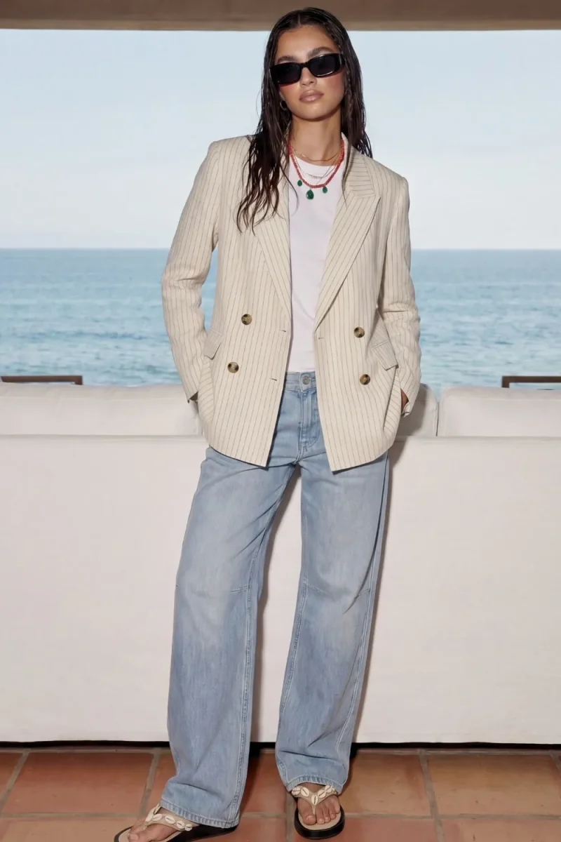 Blazer rayas botones - Imagen 2