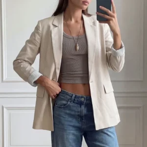 Blazer solapa botón