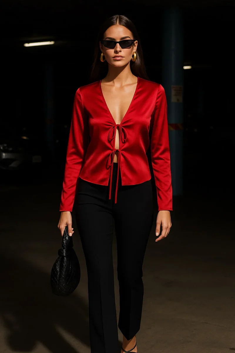 Blusa Martini satinada - Imagen 3