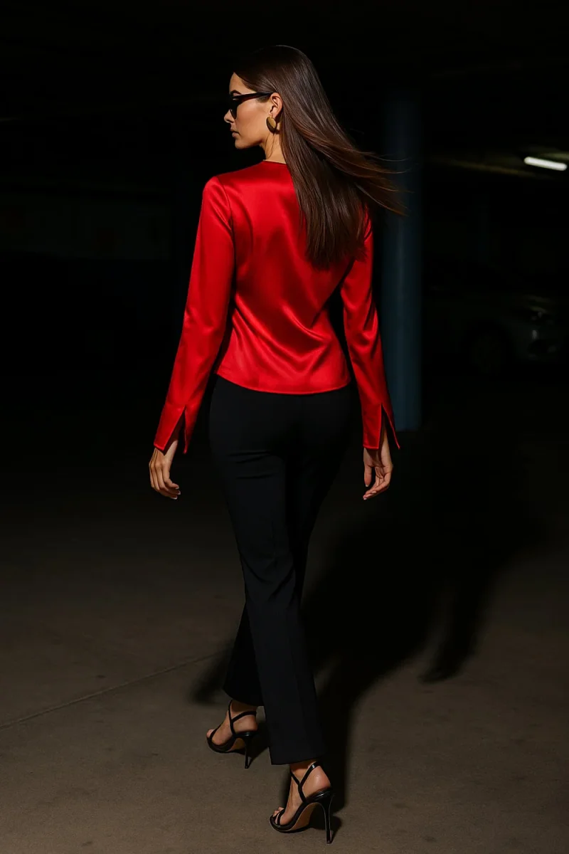 Blusa Martini satinada - Imagen 5