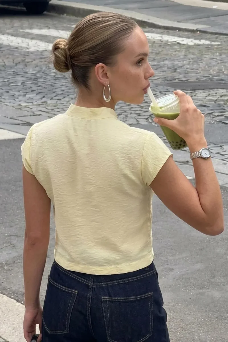 Blusa Bruna cuello mao - Imagen 4