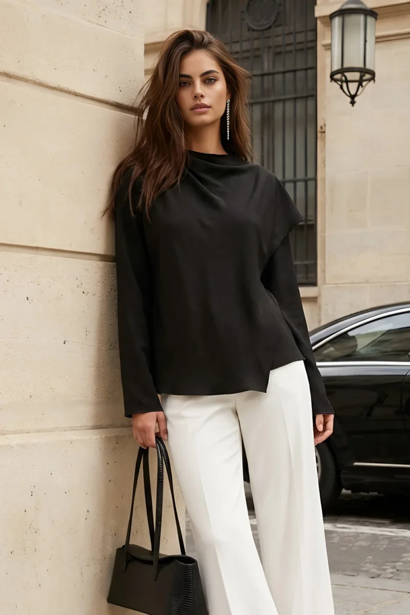 Blusa Elara detalle cruzado