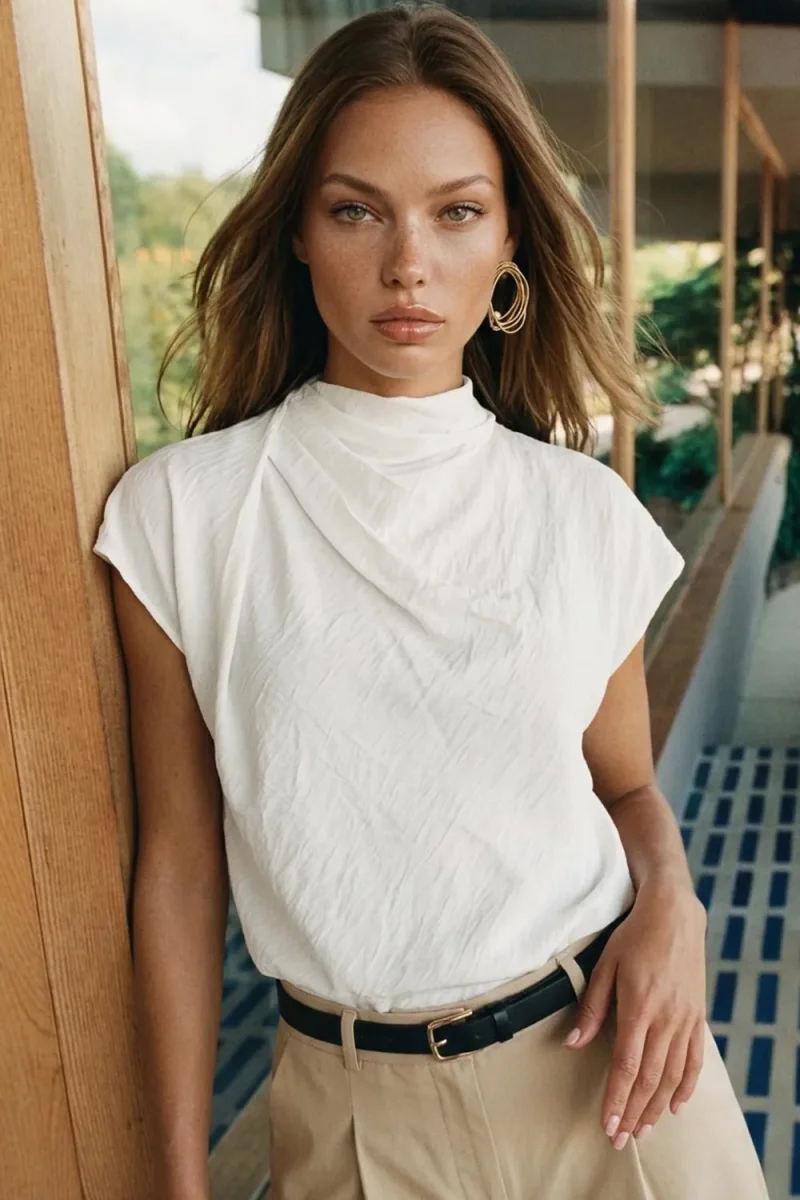 Blusa fluida Midnight Kiss
