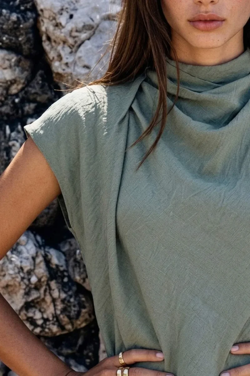 Blusa fluida Midnight Kiss - Imagen 3