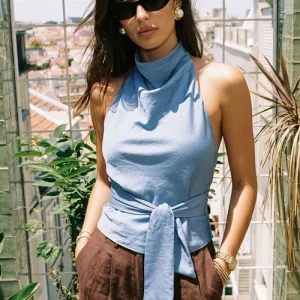 Blusa halter Bijou