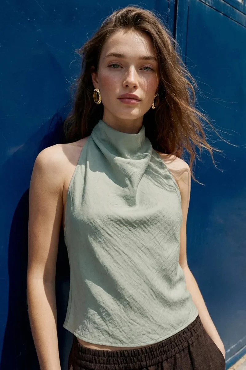 Blusa halter Ultra Glam