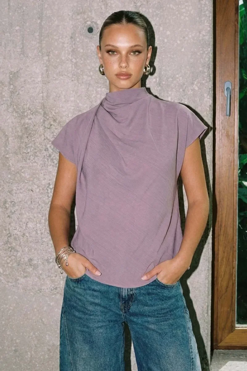 Blusa Jolie con plisados - Imagen 2