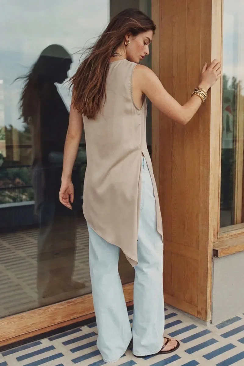 Blusa larga Aster asimétrica - Imagen 6