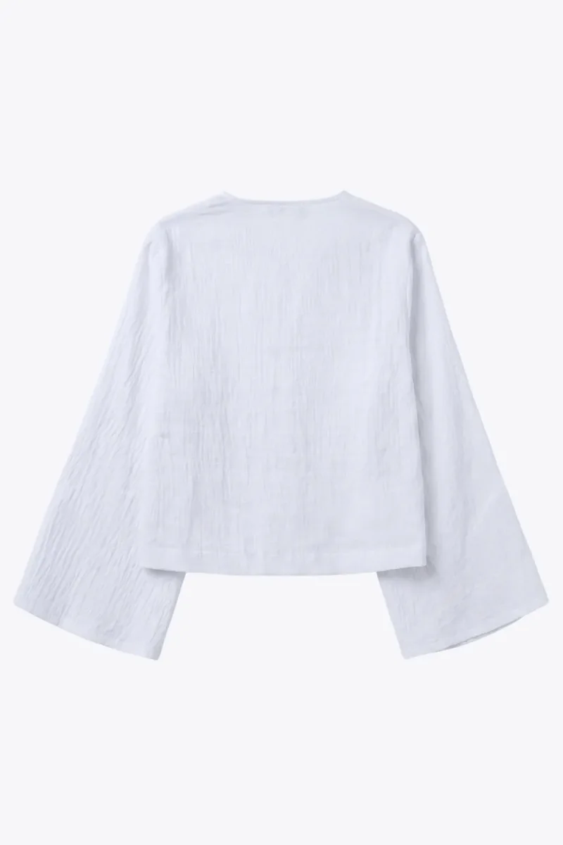 Blusa lazos manga larga - Imagen 8