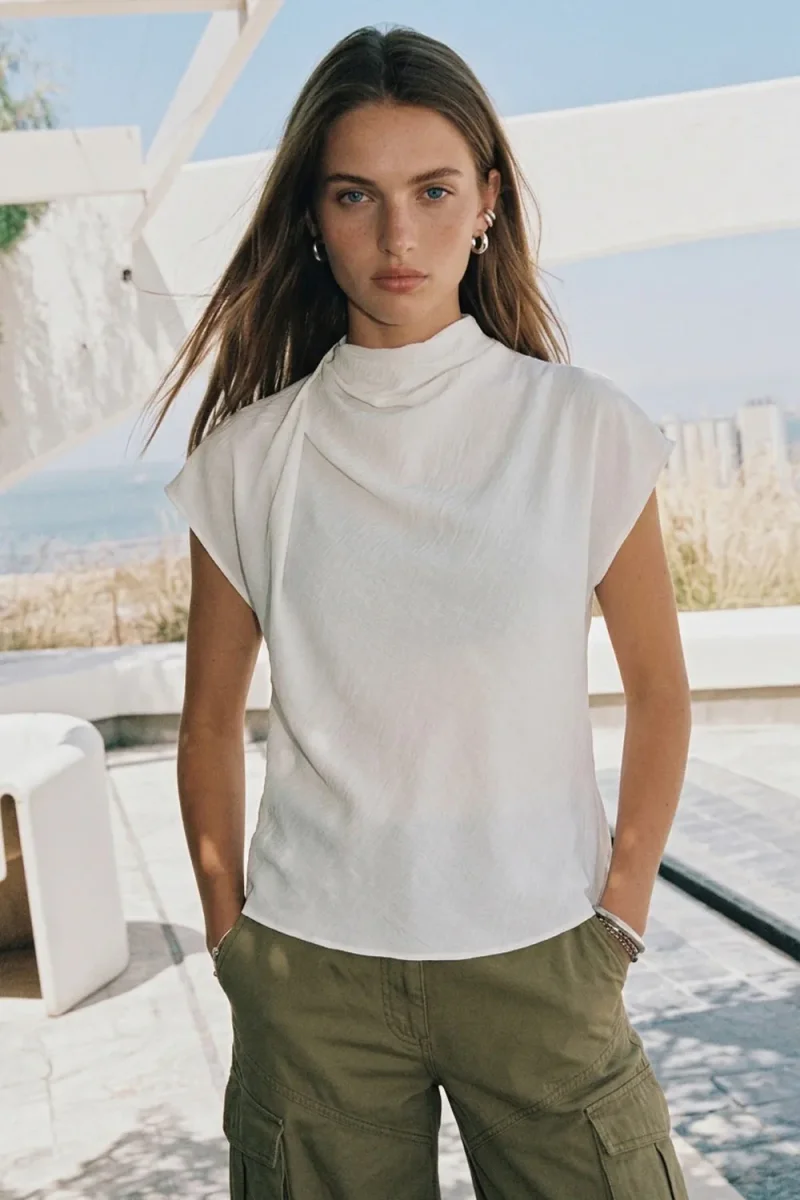 Blusa Narella cuello fluido - Imagen 2
