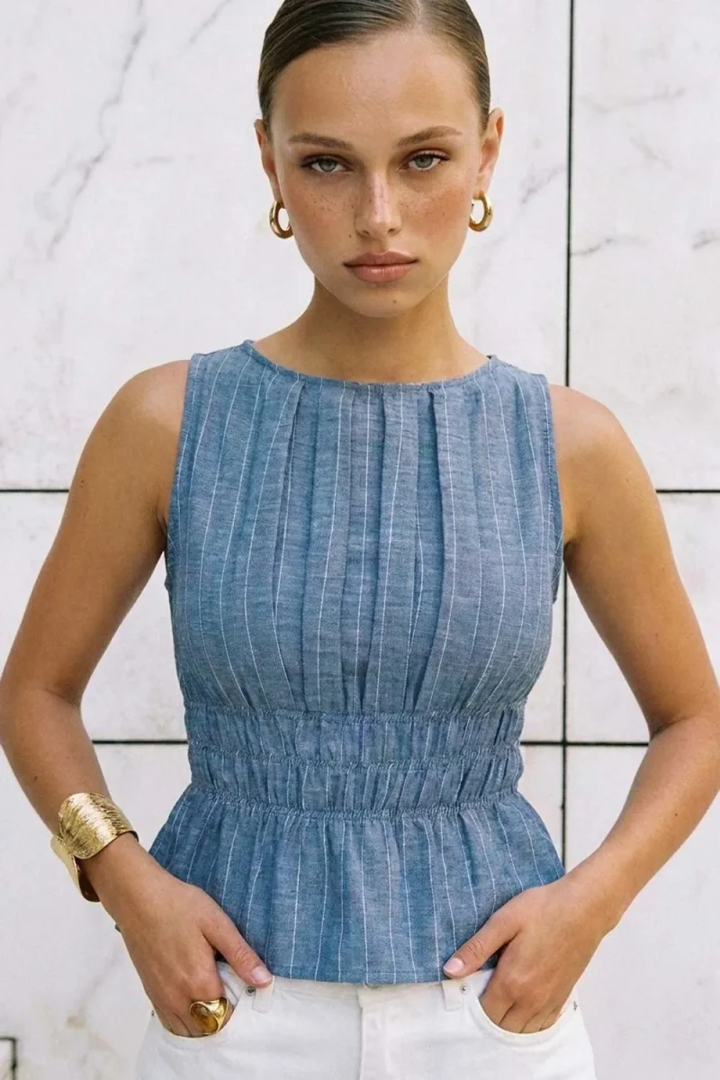 Blusa Nixa con plisados