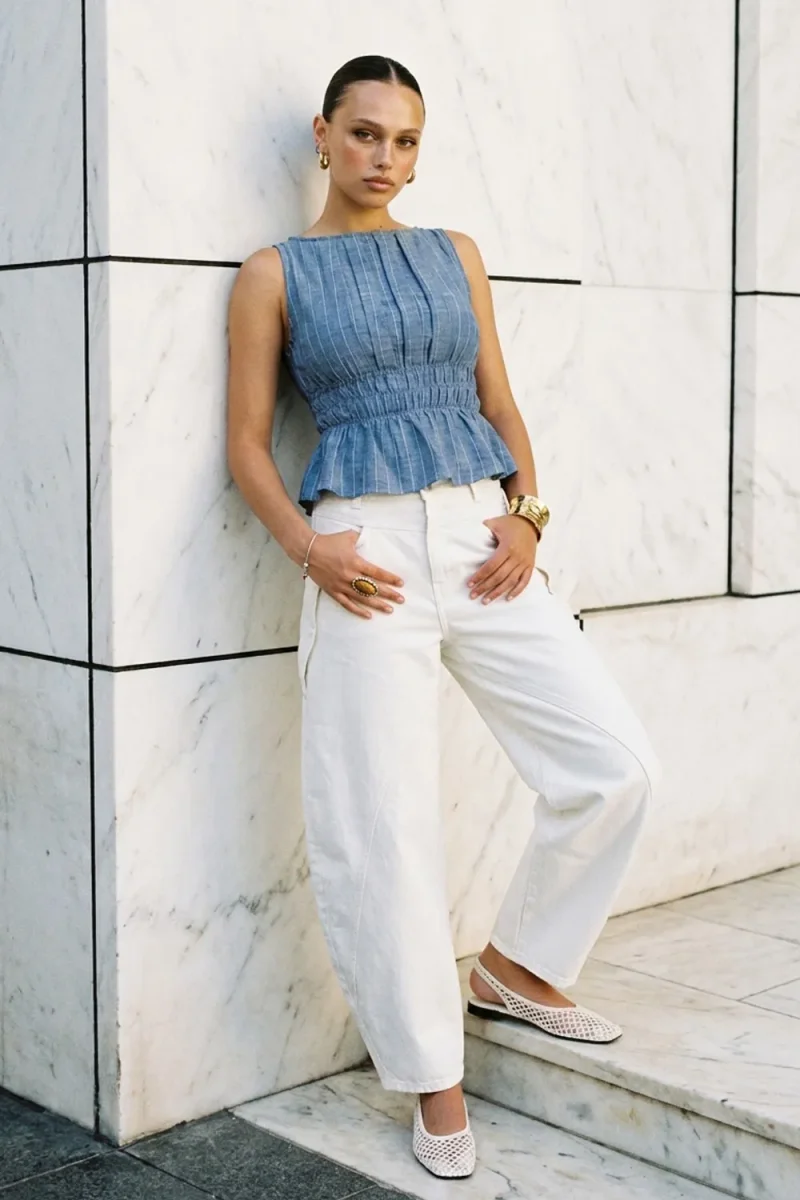 Blusa Nixa con plisados - Imagen 5