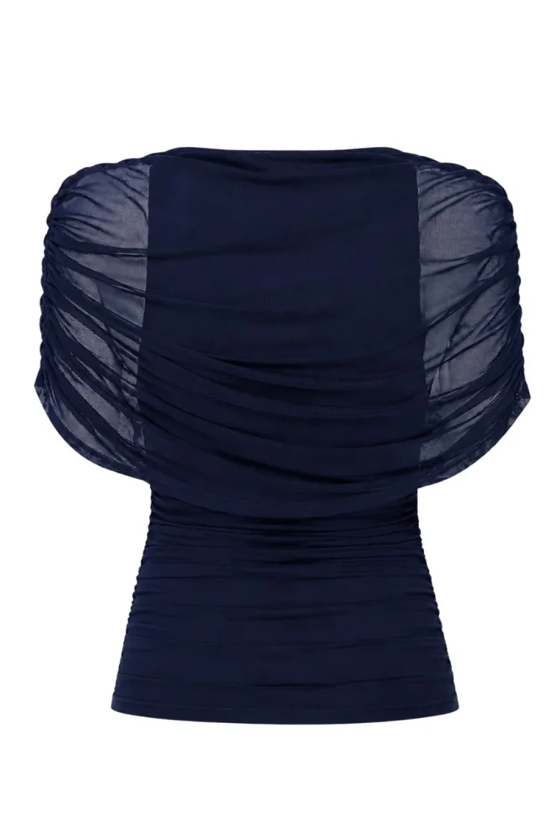 Blusa Prince mesh con plisados - Imagen 8