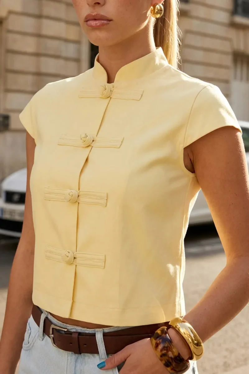 Blusa Pure cuello mao - Imagen 3