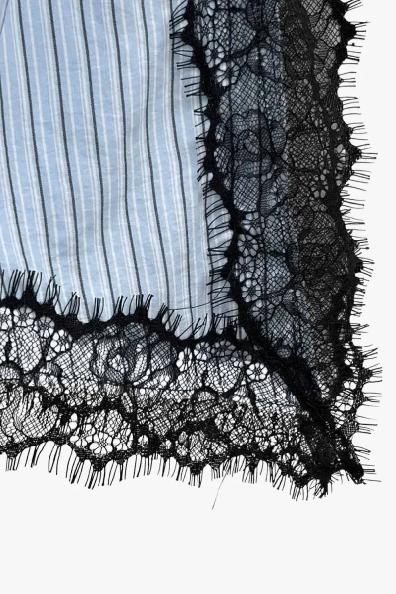 Blusa rayas encaje - Imagen 9