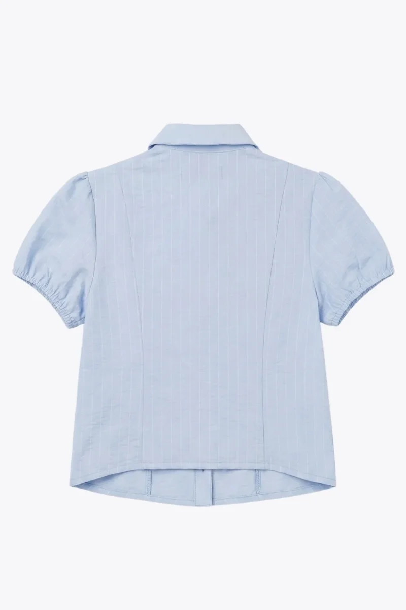 Blusa rayas manga corta - Imagen 8