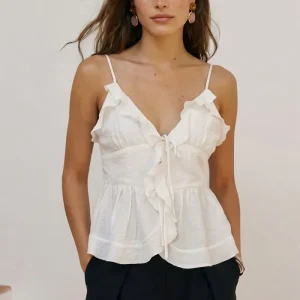 Blusa Sugarplum con olanes