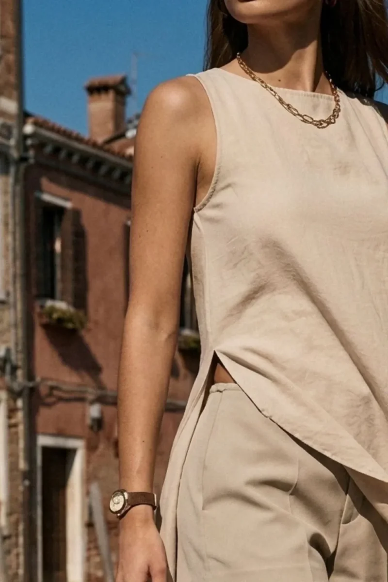 Blusa túnica Nandy asimétrica - Imagen 4
