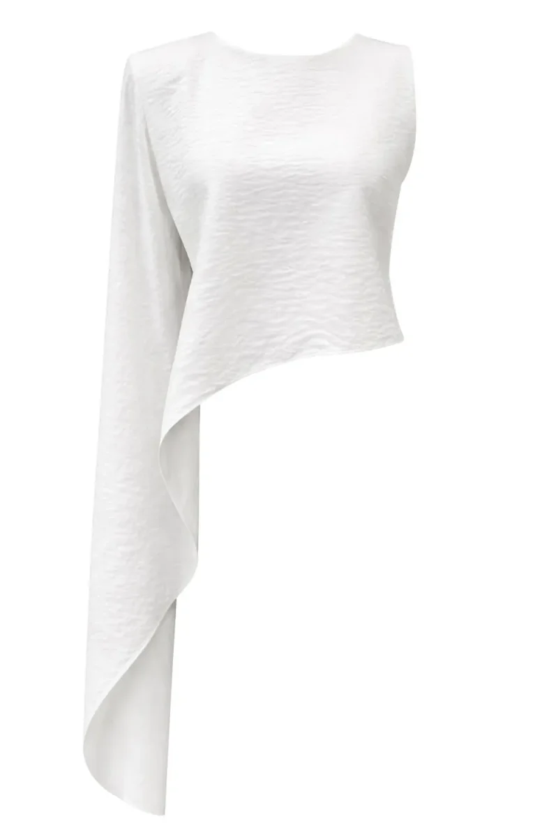 Blusa una manga con hombreras - Imagen 7