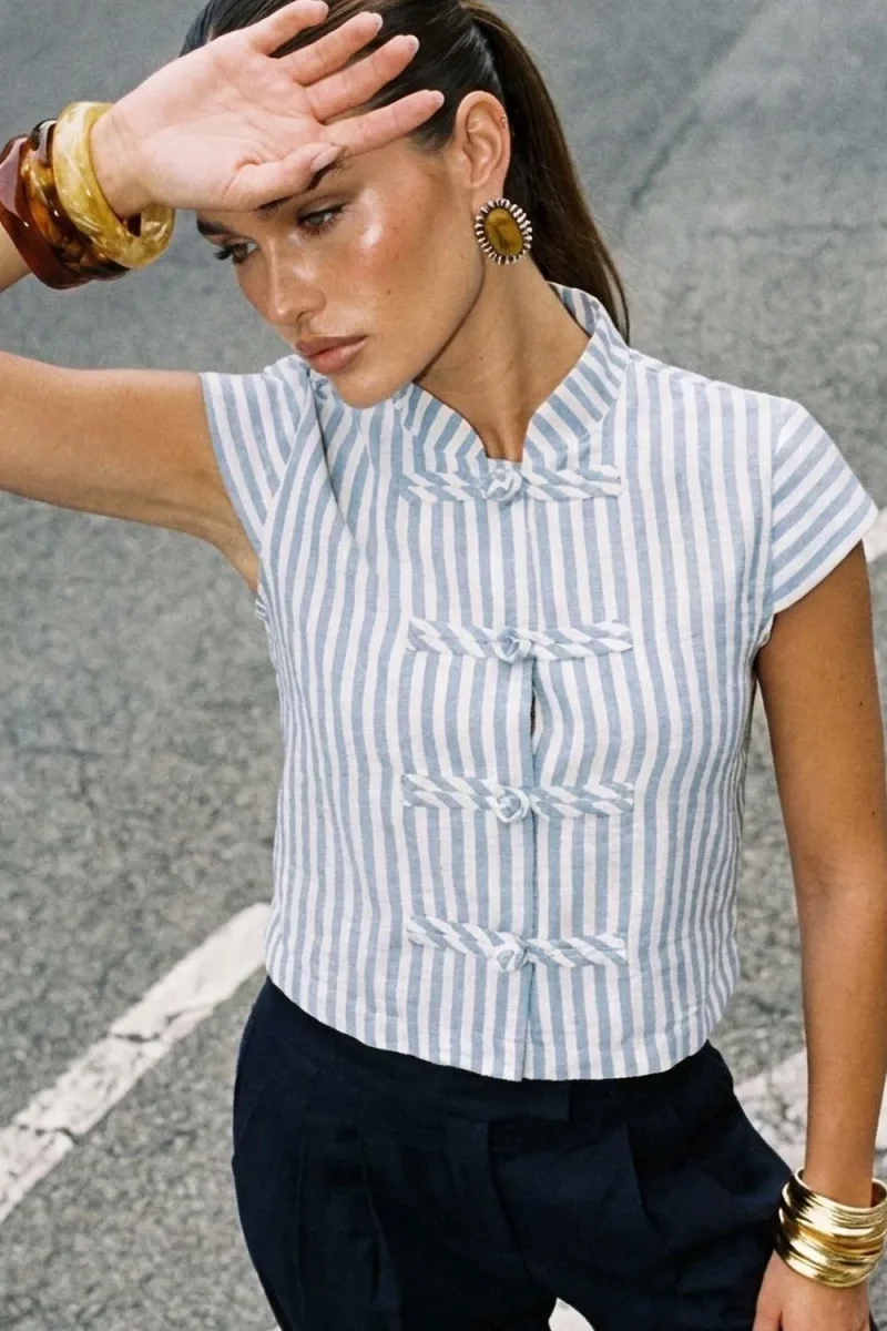 Blusa Valencia de rayas - Imagen 2