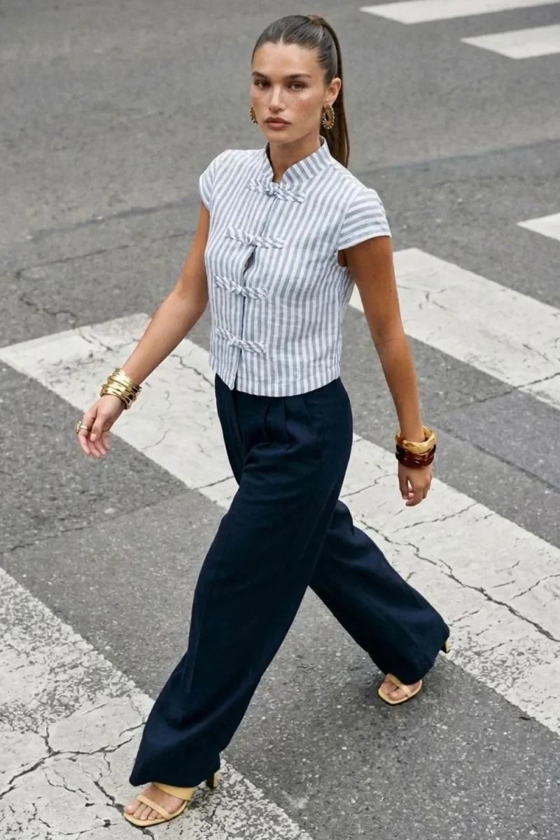 Blusa Valencia de rayas - Imagen 3