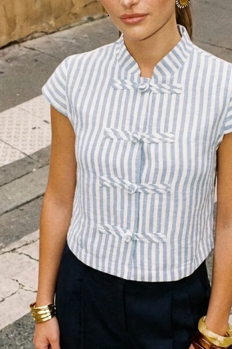 Blusa Valencia de rayas - Imagen 4