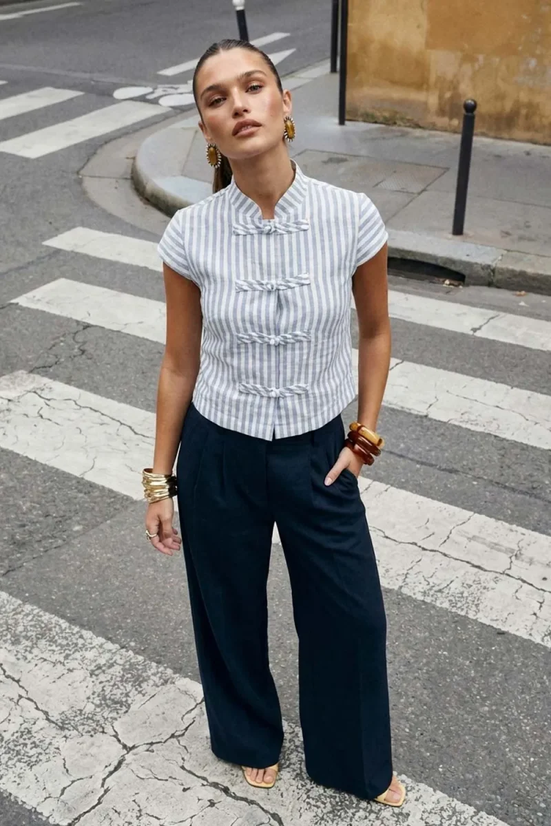 Blusa Valencia de rayas - Imagen 6