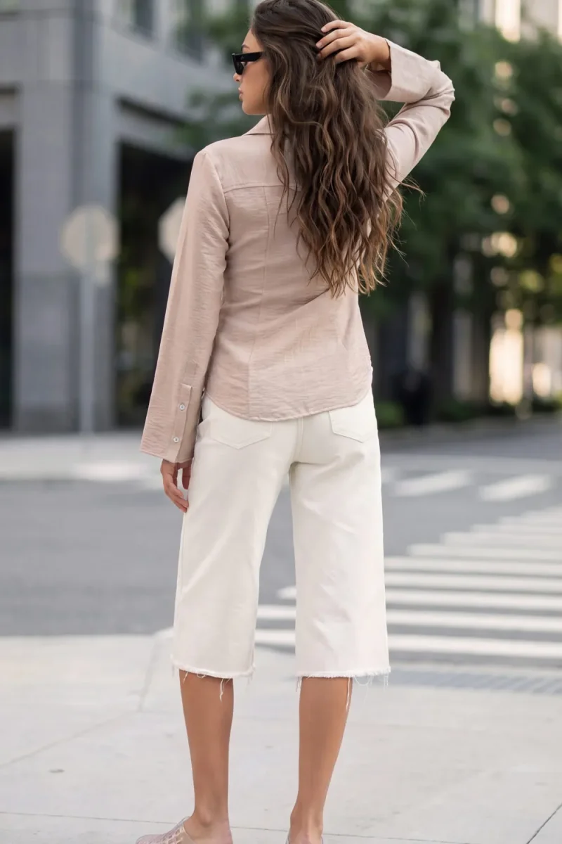 Camisa entallada corbata - Imagen 4