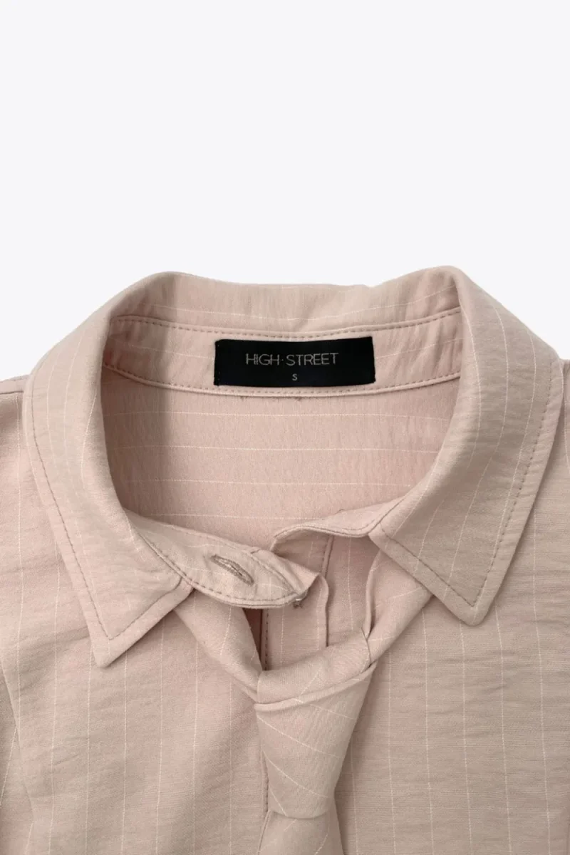 Camisa entallada corbata - Imagen 9