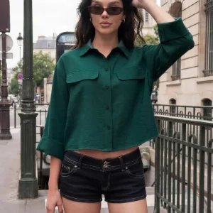Camisa manga ancha