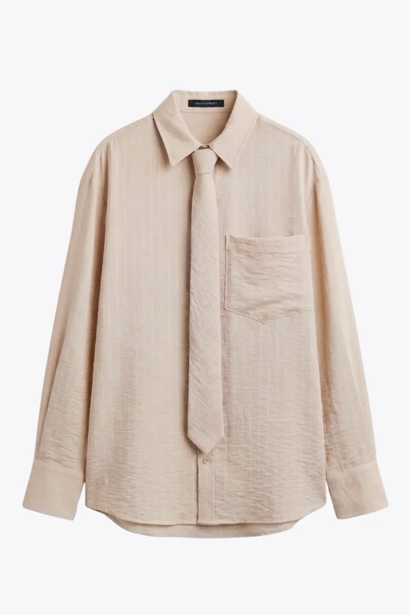 Camisa oversized corbata - Imagen 7