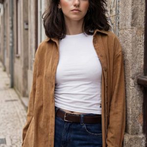 Camisa oversized pana