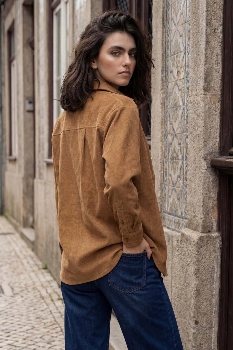 Camisa oversized pana - Imagen 5